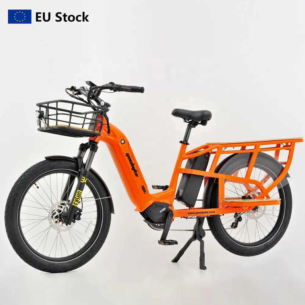 Cargo electric bikes/ebikes and passenger e-bikes, plenty of cargo space, carry the kids and family