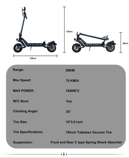 Folded DriveTron DT10 compact enough for car trunk storage