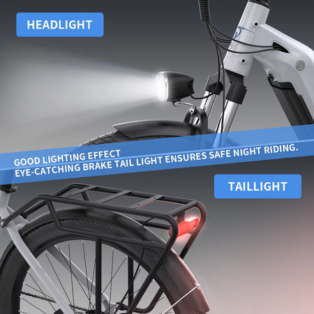 integrated front and rear lights