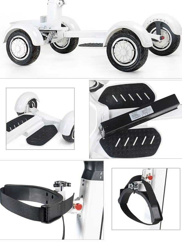 Waterproof 48V controller and charger ports on aluminum alloy scooter frame