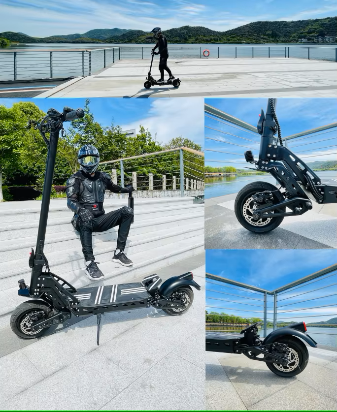 Nighttime ride with DT10's dual U7 headlamps illuminating path