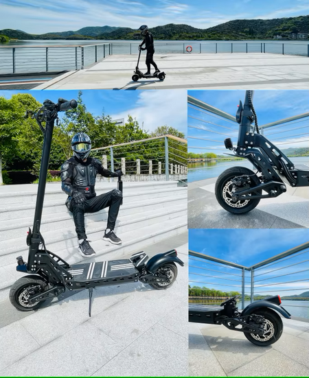 Nighttime ride with DT10's dual U7 headlamps illuminating path