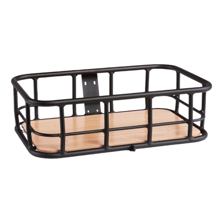 Removable front basket for extra storage on electric cargo bikes