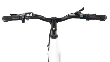 36V 13Ah lithium battery with 3-hour recharge time and ergonomic control display